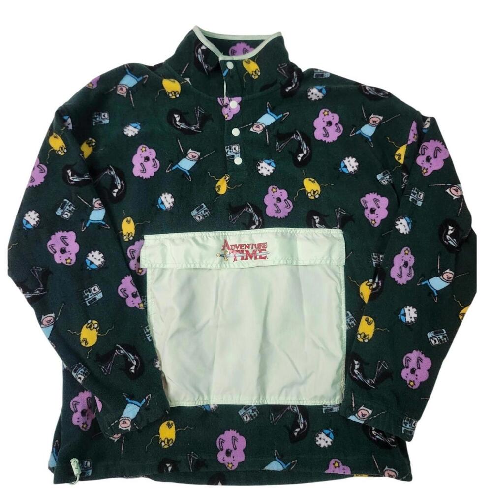 Adventure Time Cartoon Network Finn & Jake fleece jacket small mens